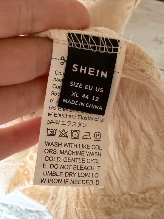 Cream White Eyelet Lace Tank Top Double Straps Size XL Boho Casual Summer - Picture 5 of 5